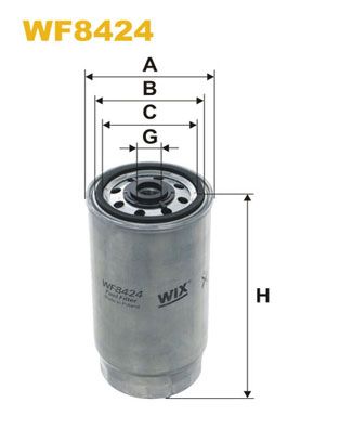 WF8424 WIX FILTERS Топливный фильтр