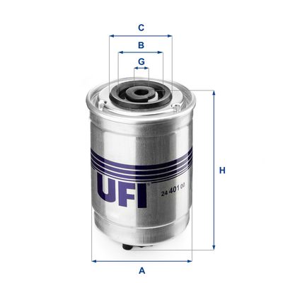 2440100 UFI Топливный фильтр