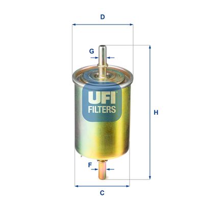 3185000 UFI Топливный фильтр