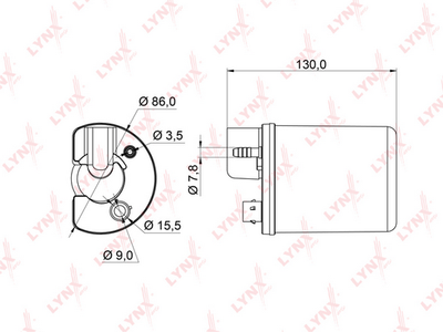 LF962M LYNXauto Топливный фильтр