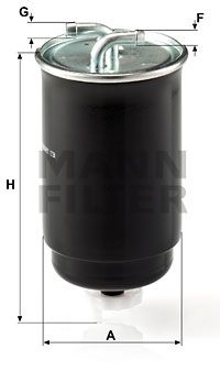 WK8423 MANN-FILTER Топливный фильтр