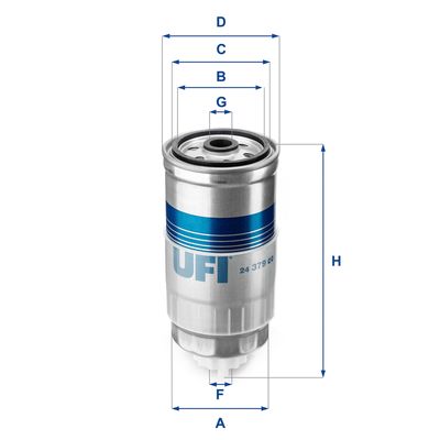 2437900 UFI Топливный фильтр