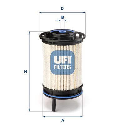 2613000 UFI Топливный фильтр