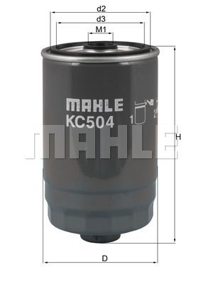 KC504 MAHLE Топливный фильтр