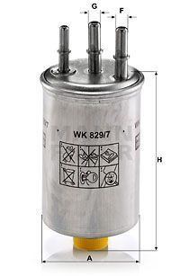 WK8297 MANN-FILTER Топливный фильтр