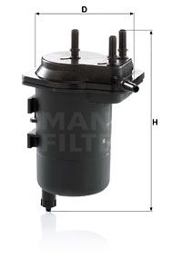 WK9395 MANN-FILTER Топливный фильтр
