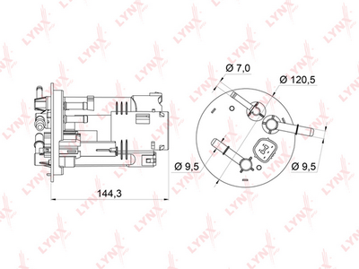 LF362M LYNXauto Топливный фильтр