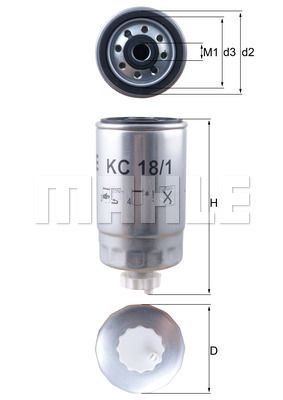 KC181 KNECHT Топливный фильтр