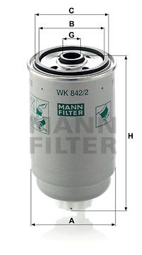 WK8422 MANN-FILTER Топливный фильтр