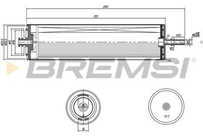 FE0353 BREMSI Топливный фильтр