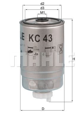 KC43 KNECHT Топливный фильтр