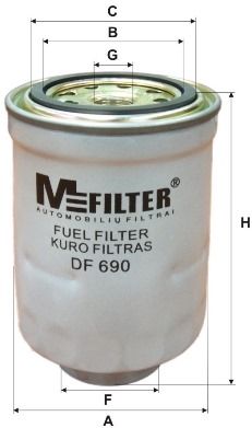 DF690 MFILTER Топливный фильтр