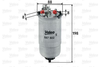 587502 VALEO Топливный фильтр