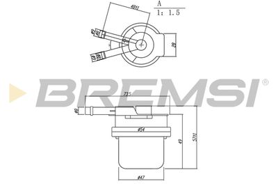 FE1889 BREMSI Топливный фильтр