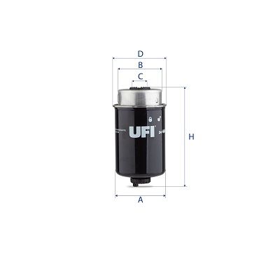 2446400 UFI Топливный фильтр