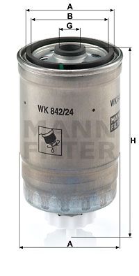 WK84224 MANN-FILTER Топливный фильтр