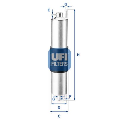3184700 UFI Топливный фильтр