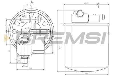 FE0385 BREMSI Топливный фильтр