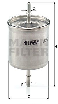WK8222 MANN-FILTER Топливный фильтр