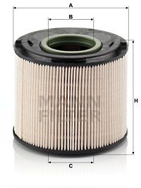 PU1033x MANN-FILTER Топливный фильтр