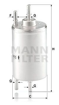 WK7205 MANN-FILTER Топливный фильтр