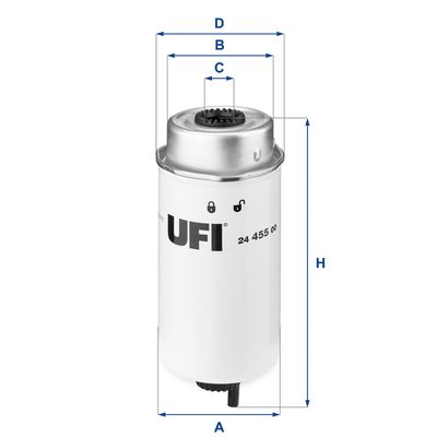 2445500 UFI Топливный фильтр