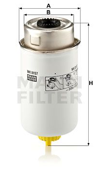 WK8157 MANN-FILTER Топливный фильтр