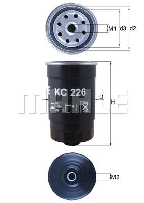 KC226 KNECHT Топливный фильтр