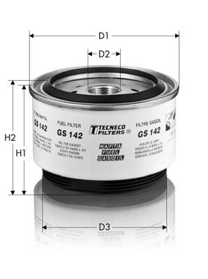 GS142 TECNECO FILTERS Топливный фильтр