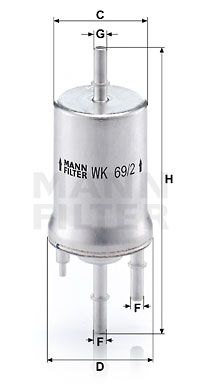 WK692 MANN-FILTER Топливный фильтр