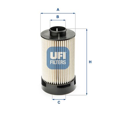 2607200 UFI Топливный фильтр