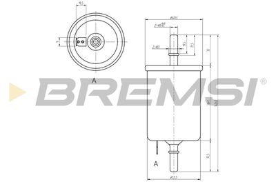 FE0844 BREMSI Топливный фильтр