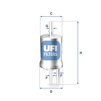 3185500 UFI Топливный фильтр