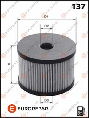 1643628280 EUROREPAR Топливный фильтр