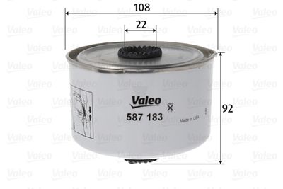 587183 VALEO Топливный фильтр