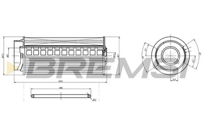 FE0365 BREMSI Топливный фильтр