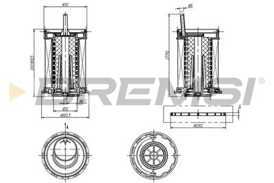 FE0806 BREMSI Топливный фильтр