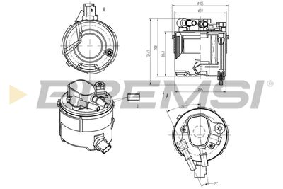 FE0058 BREMSI Топливный фильтр