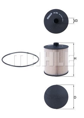 KX335D KNECHT Топливный фильтр