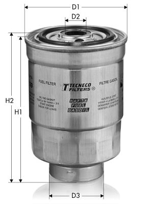 GS1226 TECNECO FILTERS Топливный фильтр
