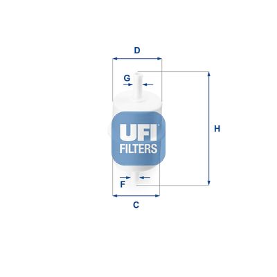 3101000 UFI Топливный фильтр