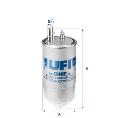 24ONE01 UFI Топливный фильтр
