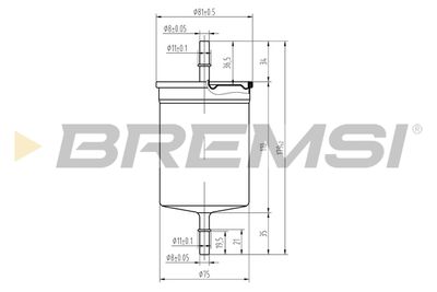 FE0394 BREMSI Топливный фильтр