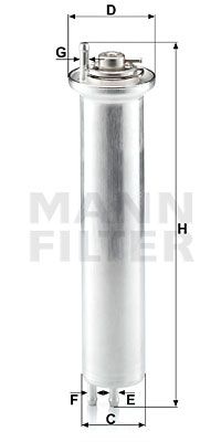 WK532 MANN-FILTER Топливный фильтр