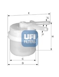 3100600 UFI Топливный фильтр