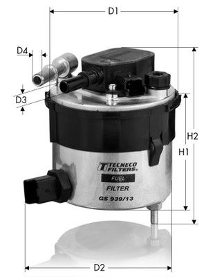 GS93913 TECNECO FILTERS Топливный фильтр
