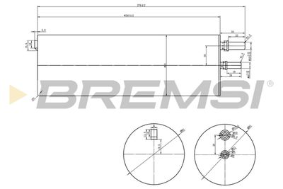 FE0821 BREMSI Топливный фильтр