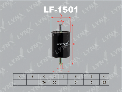 LF1501 LYNXauto Топливный фильтр