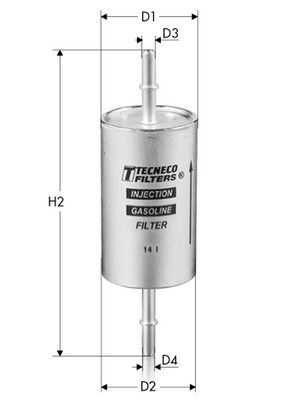 IN9839 TECNECO FILTERS Топливный фильтр