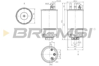 FE0373 BREMSI Топливный фильтр